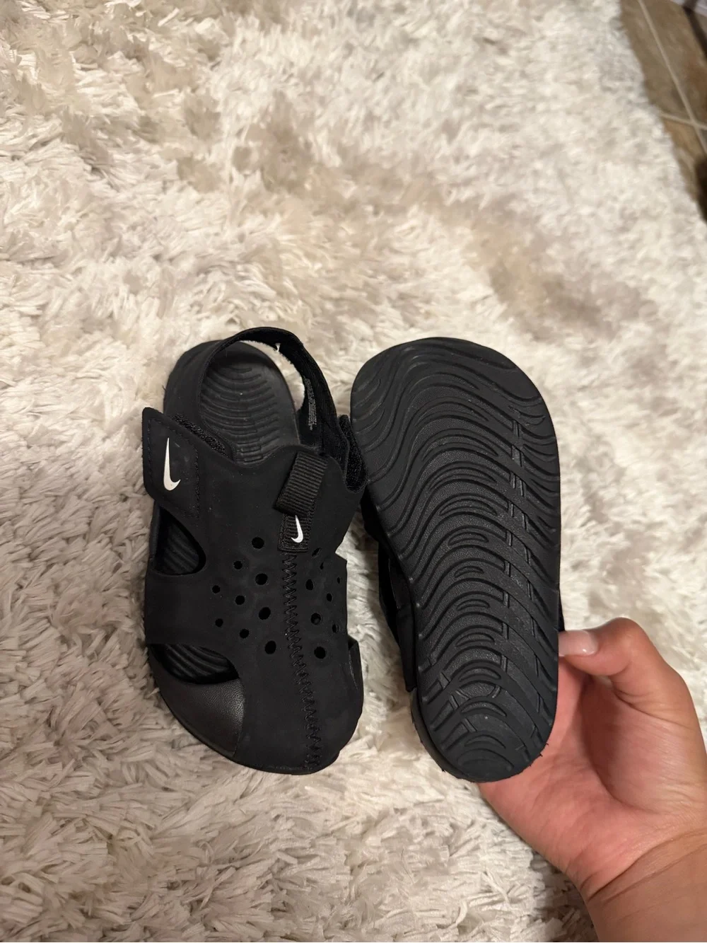 Nike Toddler Black Sunray Protect 2 Sandals